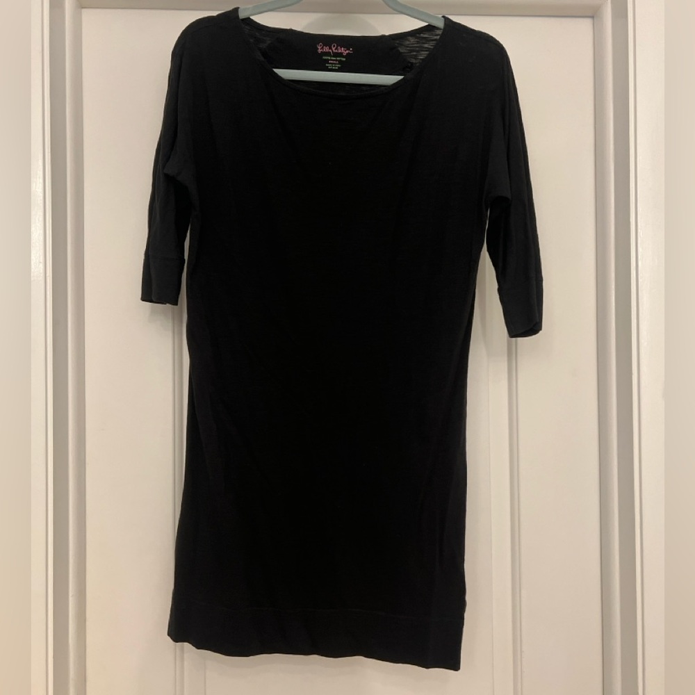 Black Lilly pulitzer Pima cotton dress small